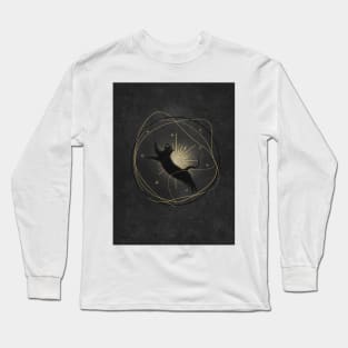 Cosmic black cat Long Sleeve T-Shirt